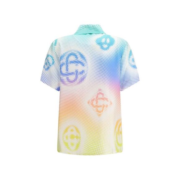 Casablanca Multicolor Silk Shortsleeve Women's Shirt
